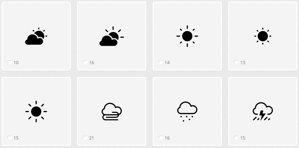 Endless Icons　天気