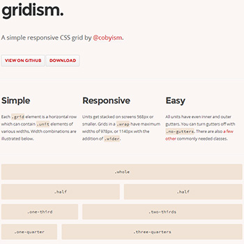 フレームワーク　gridism.